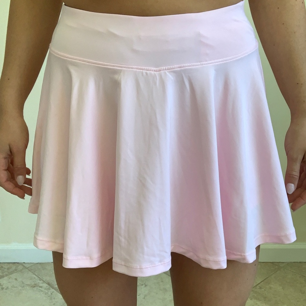 Pink tennis skirt